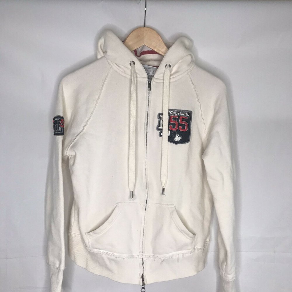 DISNEYLAND MICKEY Collector  Sweatshirt Hoodie Womens Medium Full Zip Small